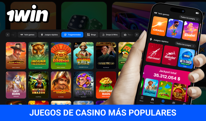 Catálogo de juegos populares 1win app